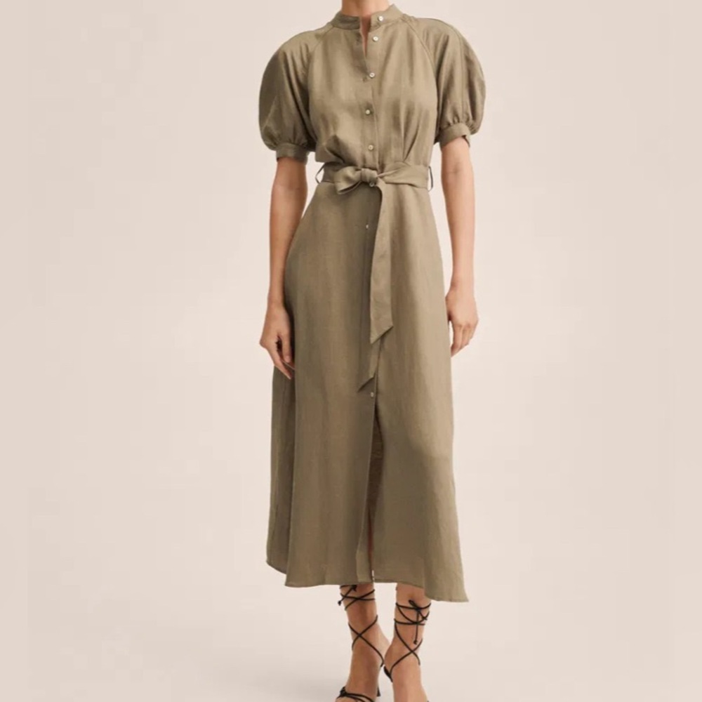 Mango Linen Dress